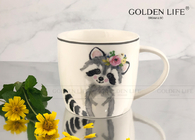 Fine Bone China ceramic 440cc Mug Cute Animal Design Tea Cup and  Coffee Mug