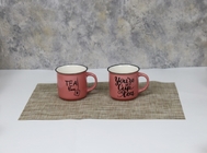 Ceramic/Porcelain 320cc Mug With Handle Tea/Coffee Mug for Home office using retro style